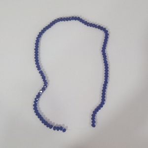 17 1/2" Strand of Very Pretty Cobalt Blue Color Glass Beads